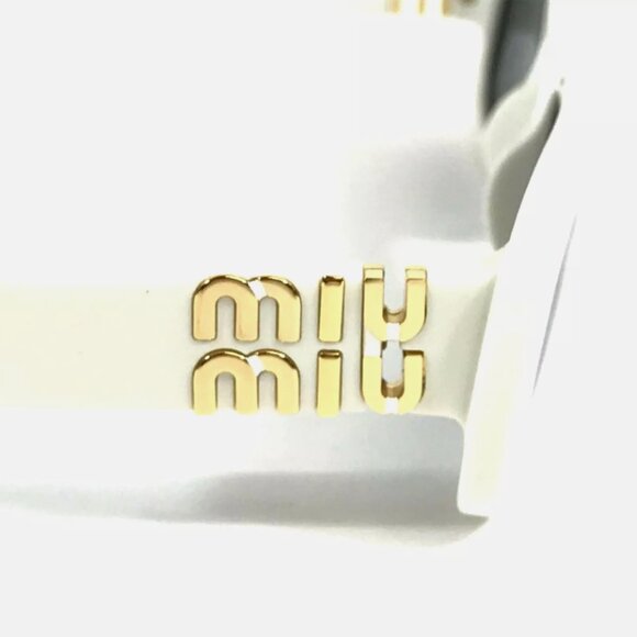 Miu Miu Sunglasses Dark White Frames Sunglasses